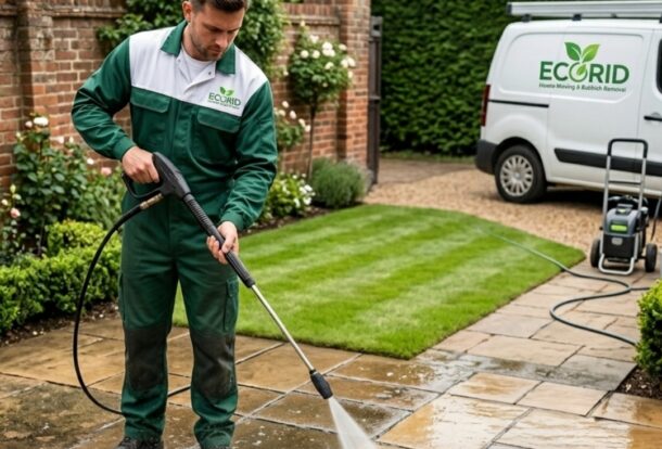 Professional patio cleaning and jet washing